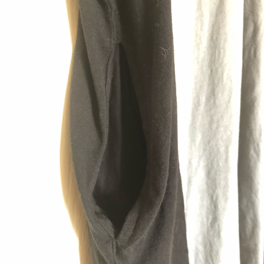 TONLE Shift Short Sleeve Midi Dress Black Gray Sustainable Recycled Size Small - Picture 6 of 10